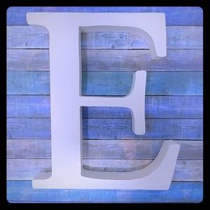 Pottery Barn Kids White Wall Letter E